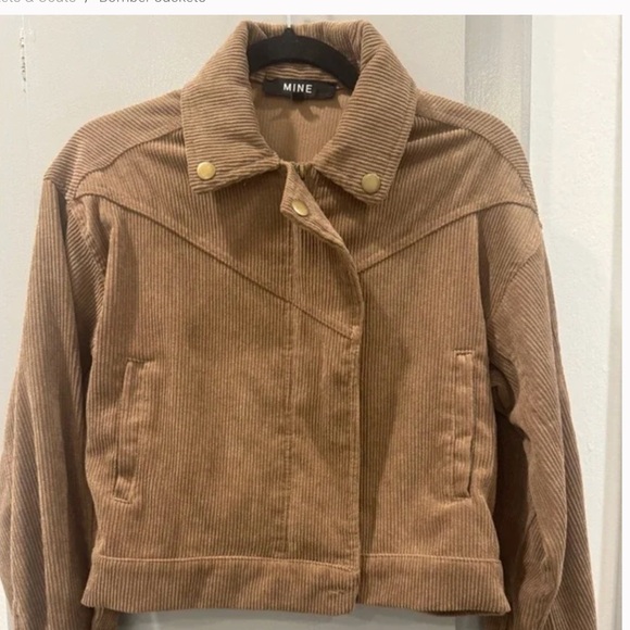 Mine Tan Corduroy Utility Jacket New Without Tags - Picture 2 of 8